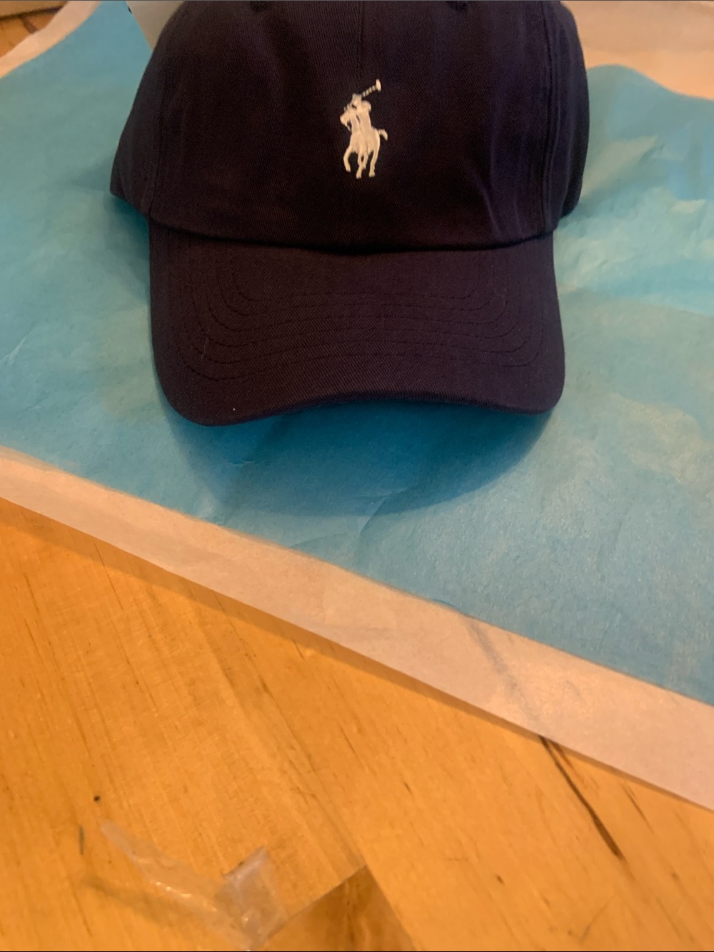 Polo by Ralph Lauren Navy Baseball Cap with White Pony